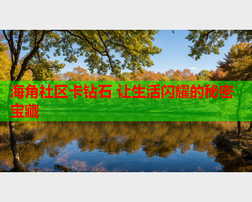 海角社区卡钻石 让生活闪耀的秘密宝藏  第1张